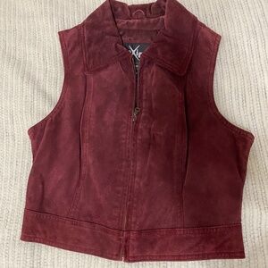 Red Suede vest